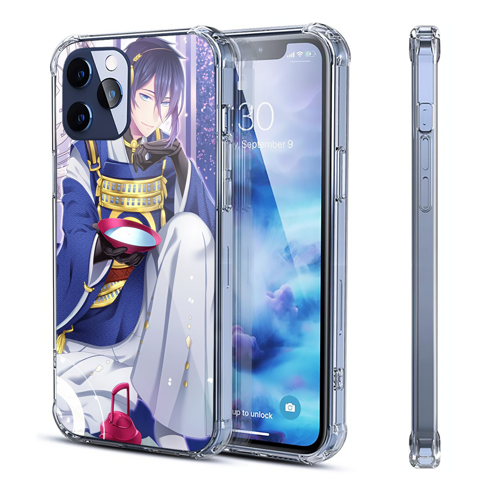 （画像用） 刀剣乱舞 Touken Ranbu 【iPhone 12シリーズ対応】透明スマホケース（クリアソフトケース）
